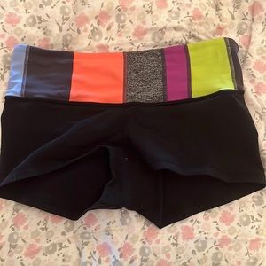 Lululemon wonder under yoga shorts.